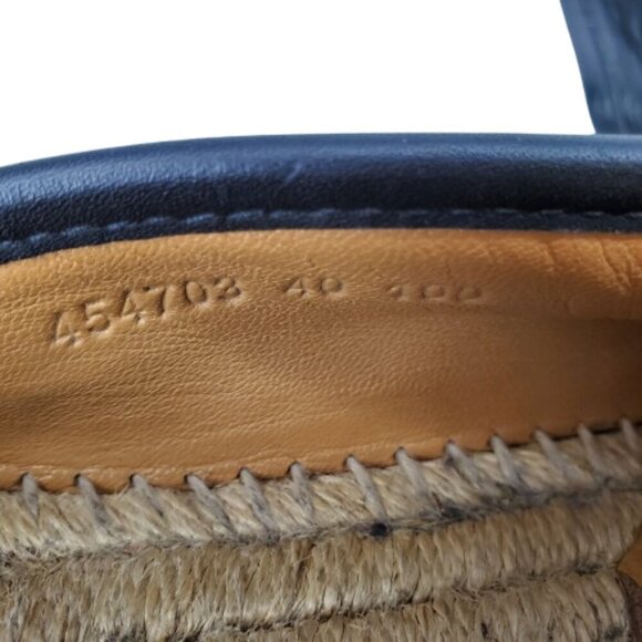 Gucci GG Monogram Leather Espadrilles Flats - Picture 7 of 8